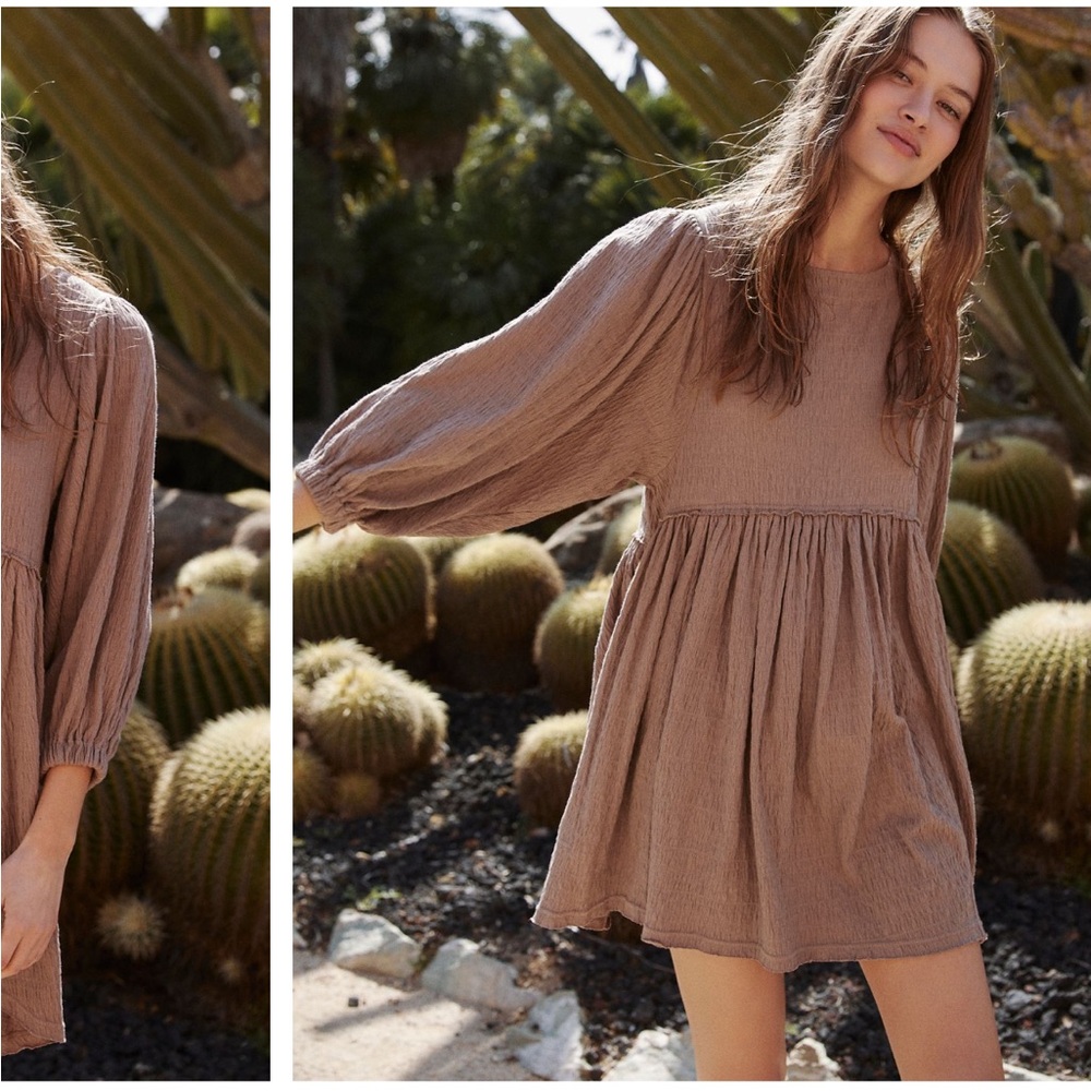 Free People Get Obsessed Babydoll Dress in New Navy, size XS